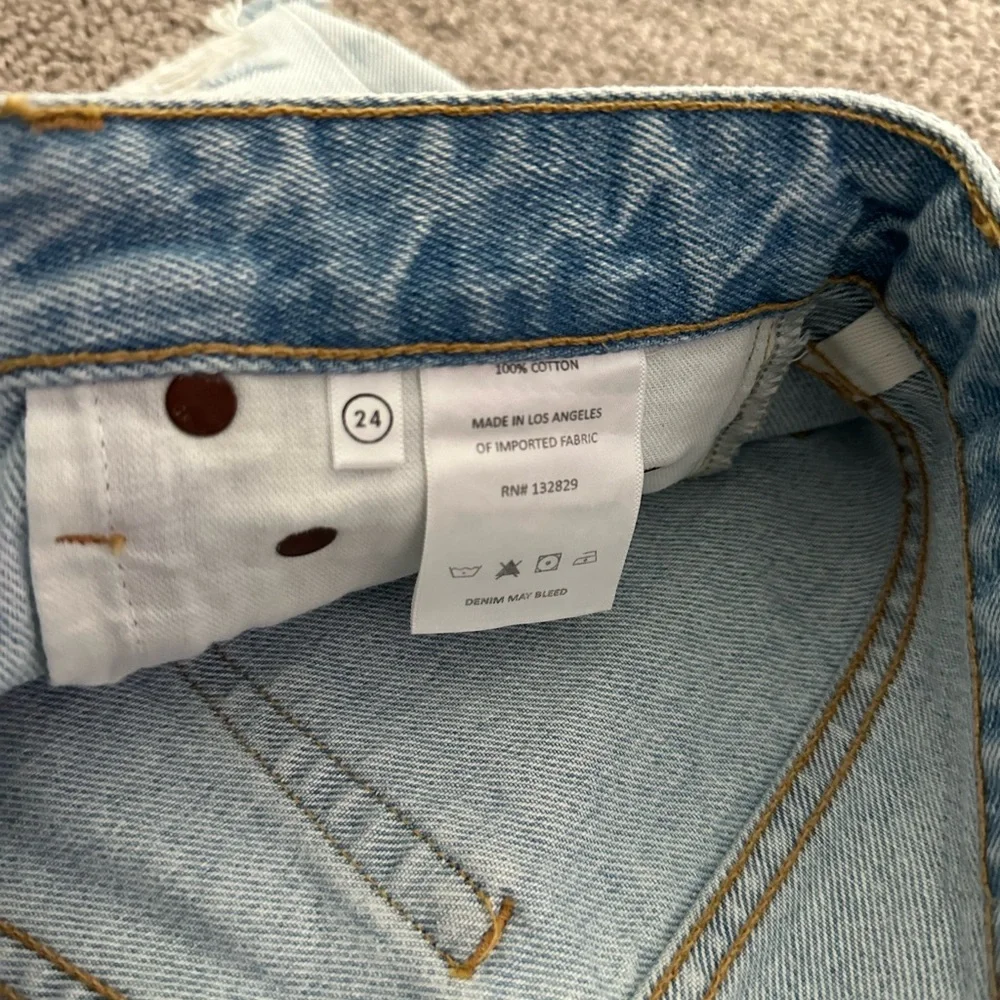 NWOT GRLFRND Helena High Rise Cut Off Short 24 - Picture 8 of 9